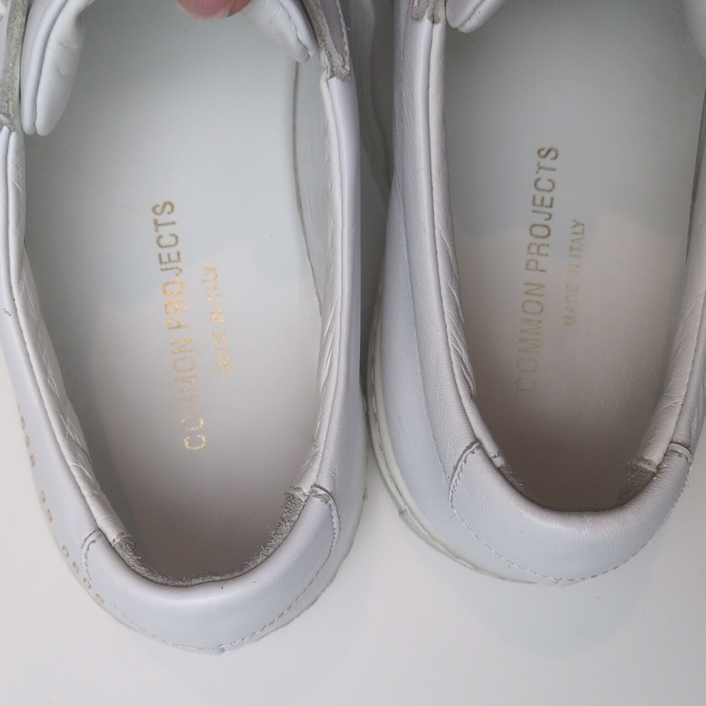 Common Projects Achilles Sneakers in White Leather Size EU 39 US Women's 9 - Picture 4 of 17
